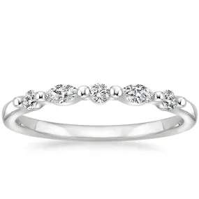 0.20CTW Petite Versailles Wedding Band Ring - LR26