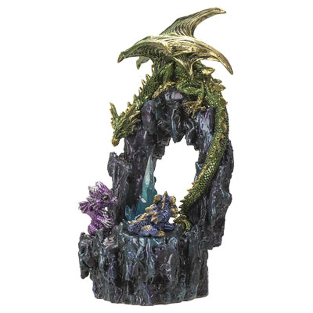 10.6" Dragon Family Statue (LED Light Up)