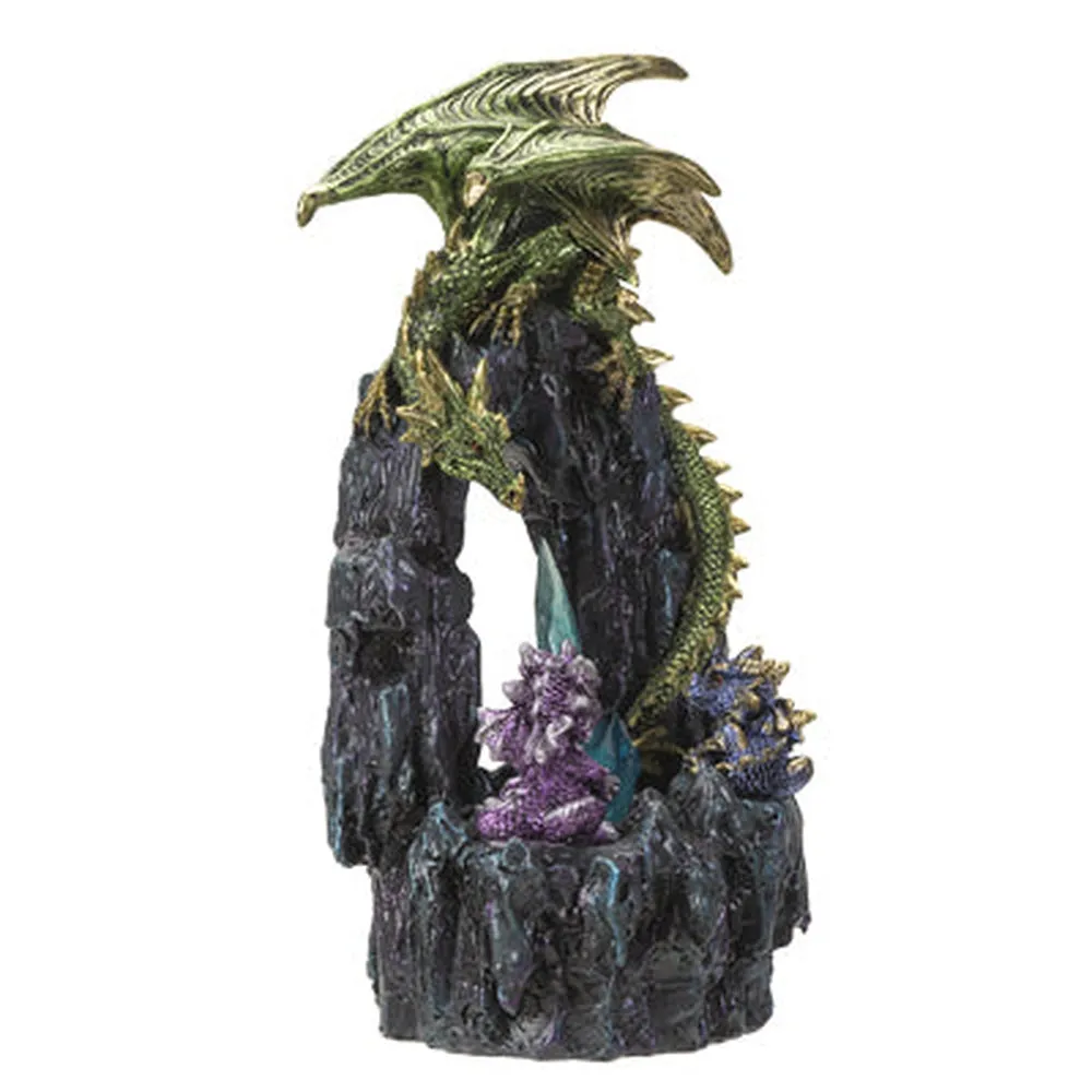 10.6" Dragon Family Statue (LED Light Up)