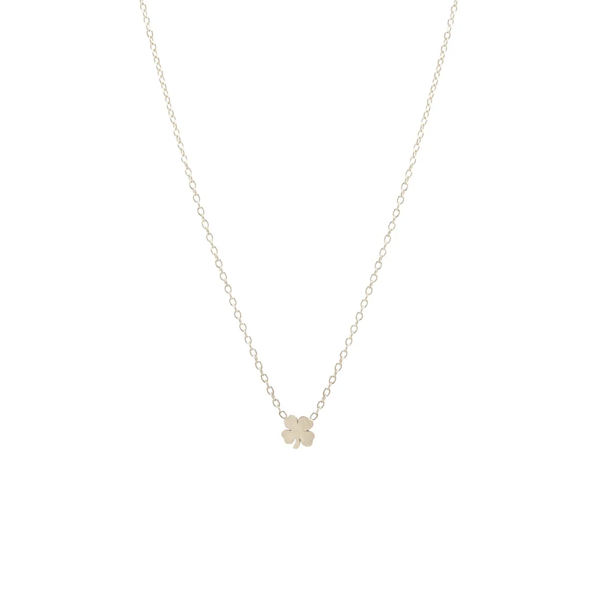 14k Itty Bitty Clover Necklace