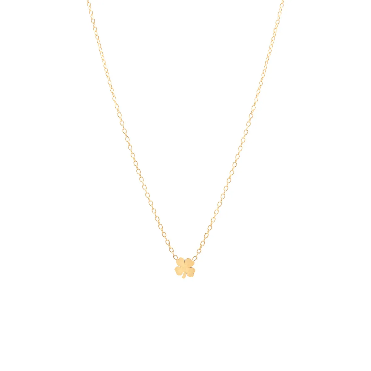 14k Itty Bitty Clover Necklace