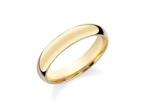 14K Y Gold 4.5mm Wedding Band 4.6grms