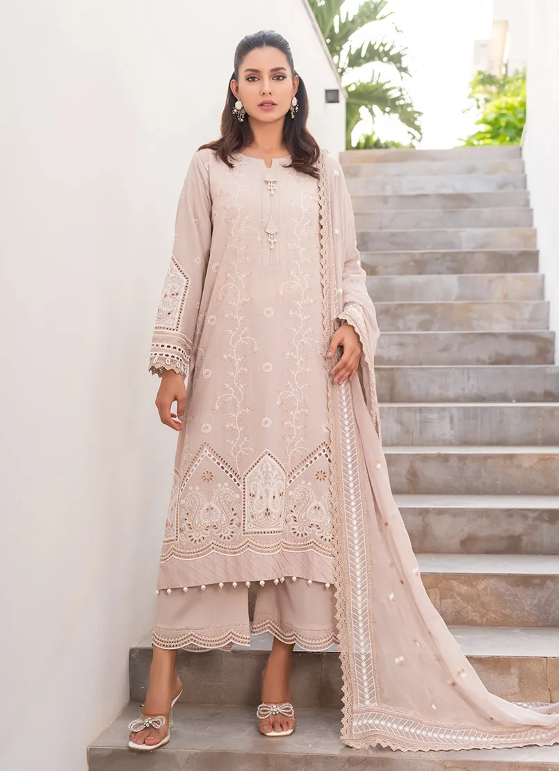 3 Pc Chikankari Lawn Unstitched