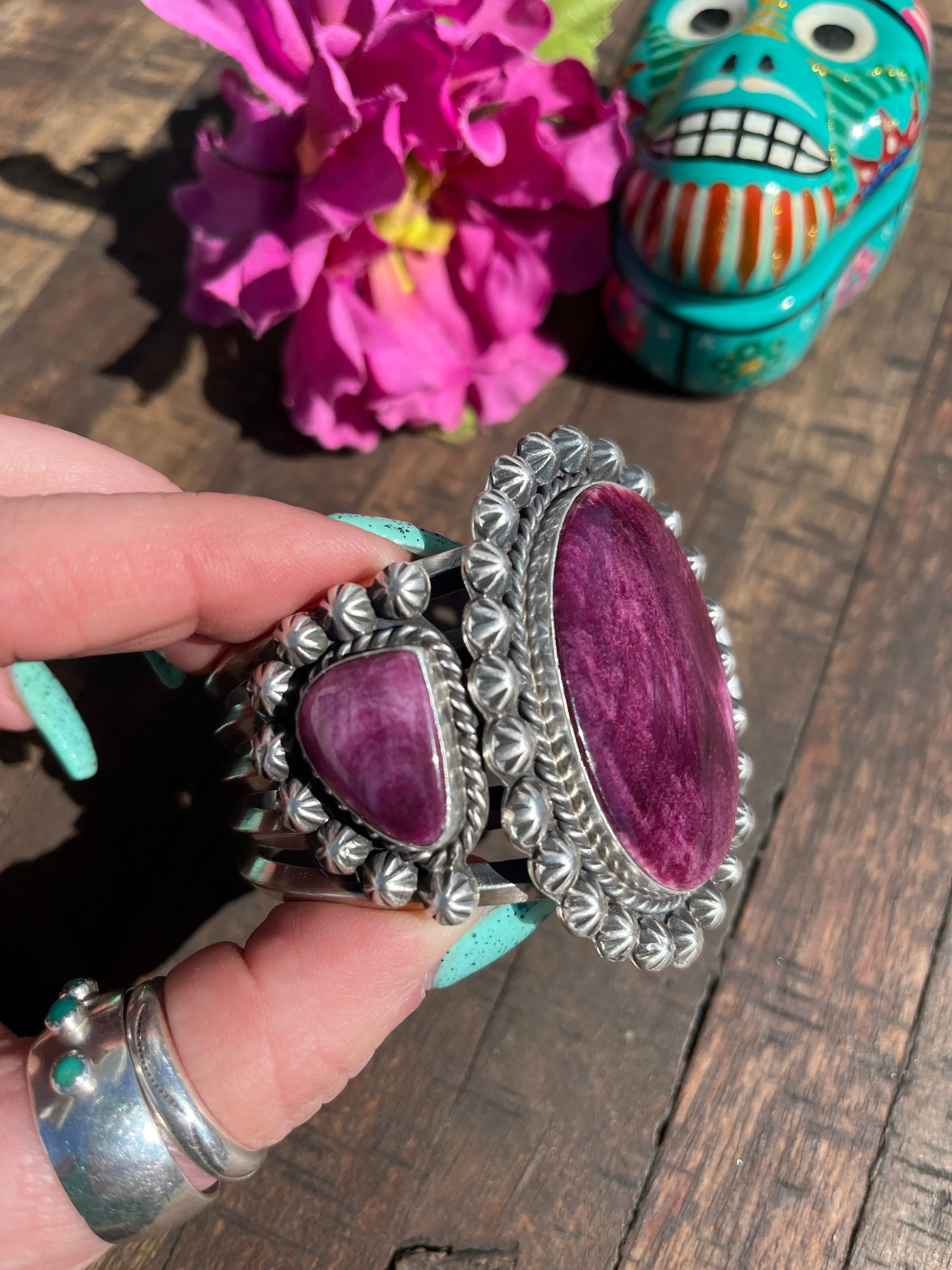 3 Stone Purple Spiny Cuff