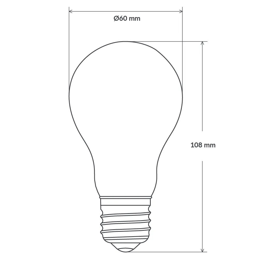 5W Red GLS LED Bulb E27