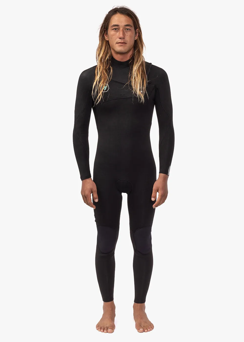 7 Seas 5-4 Full Chest Zip Wetsuit, BLK