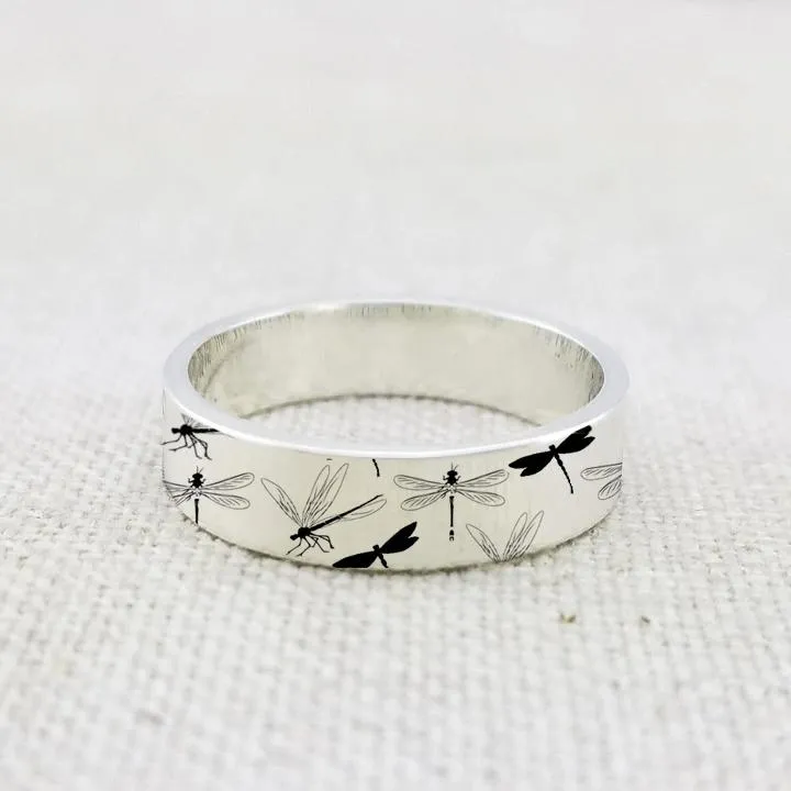 925 Sterling Silver Personalized Dragonfly Ring Dragonfly Jewelry Appreciate The Little Things