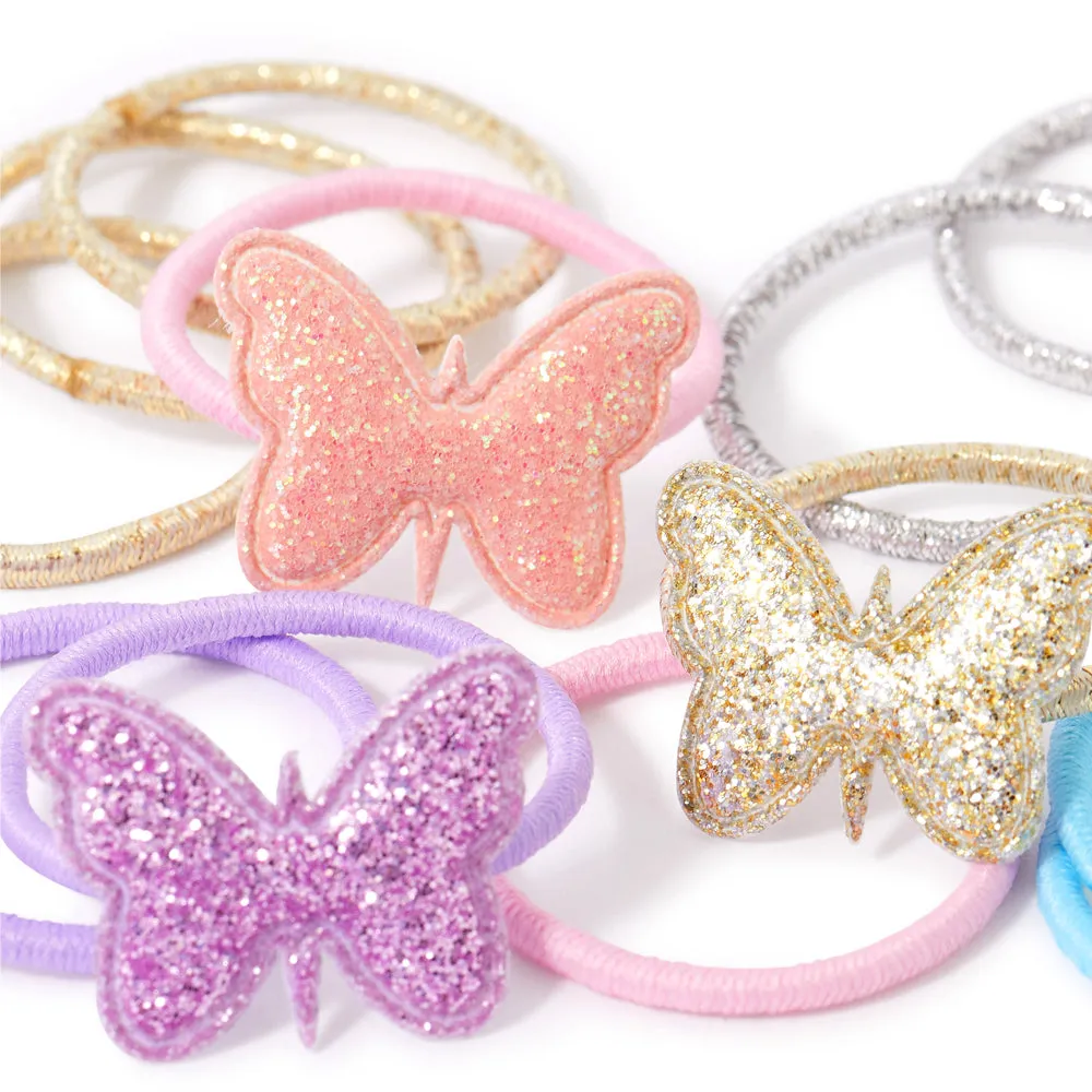 Accessorize London Girl's Multi Butterfly Hair Band Set of 6