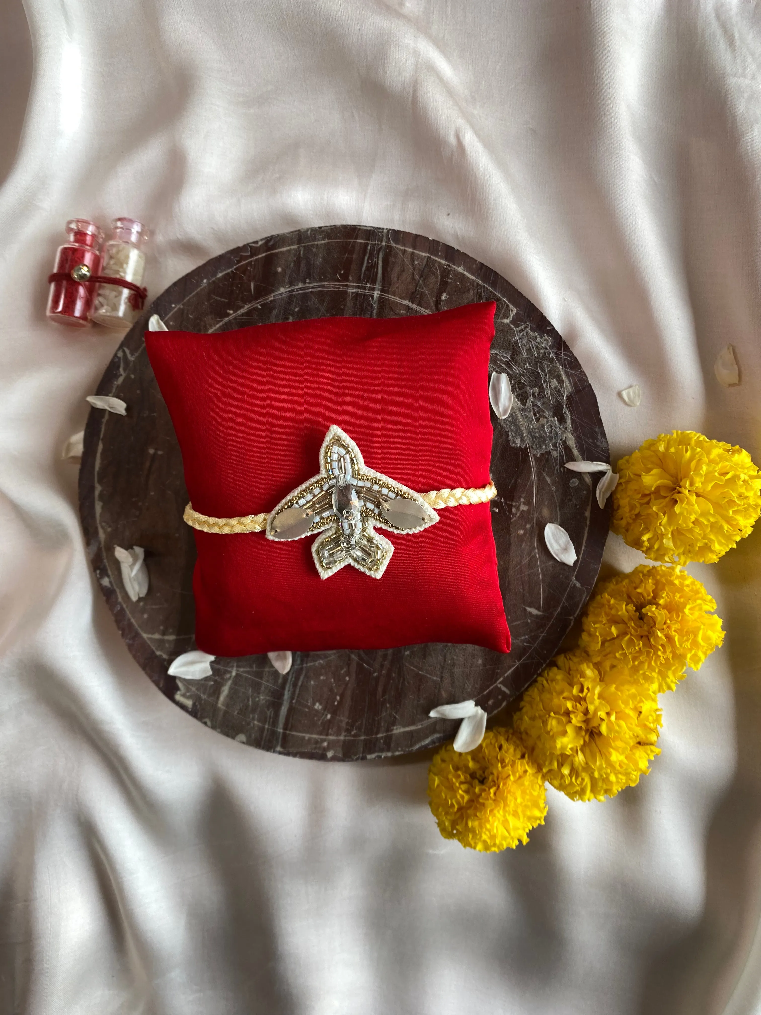 Aeroplane Embroidered Rakhi