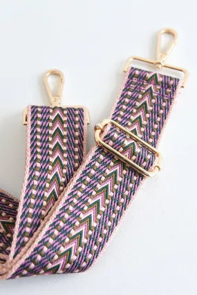 AHDORNED PURPLE WOVEN STRAP