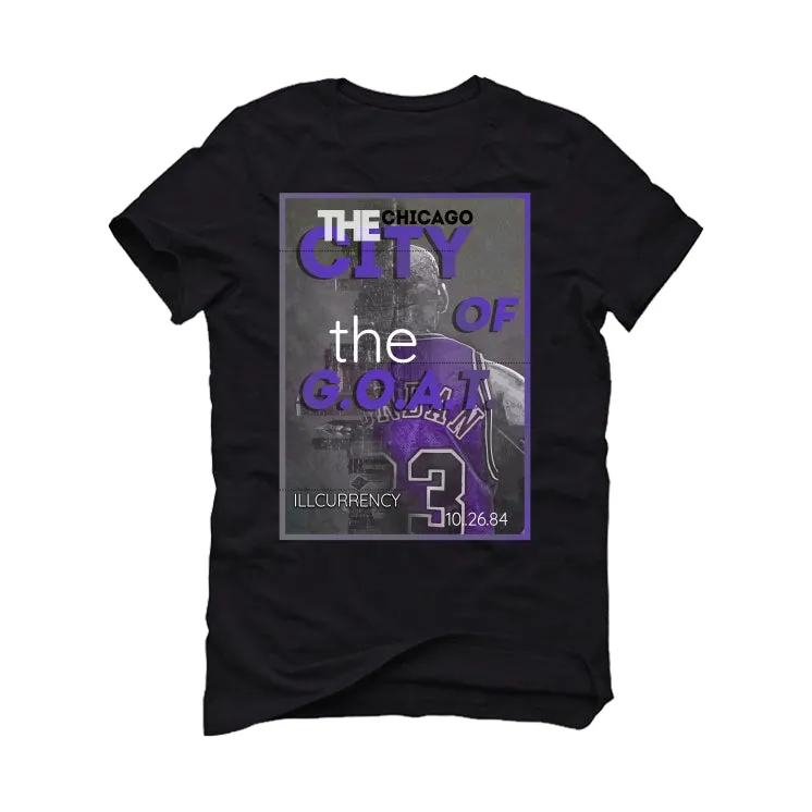 Air Jordan 13 Retro Purple Venom Black T-Shirt (CITY OF GOAT)