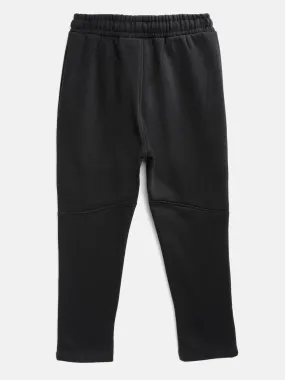 Alcis Boys Black Printed Detail Track Pants