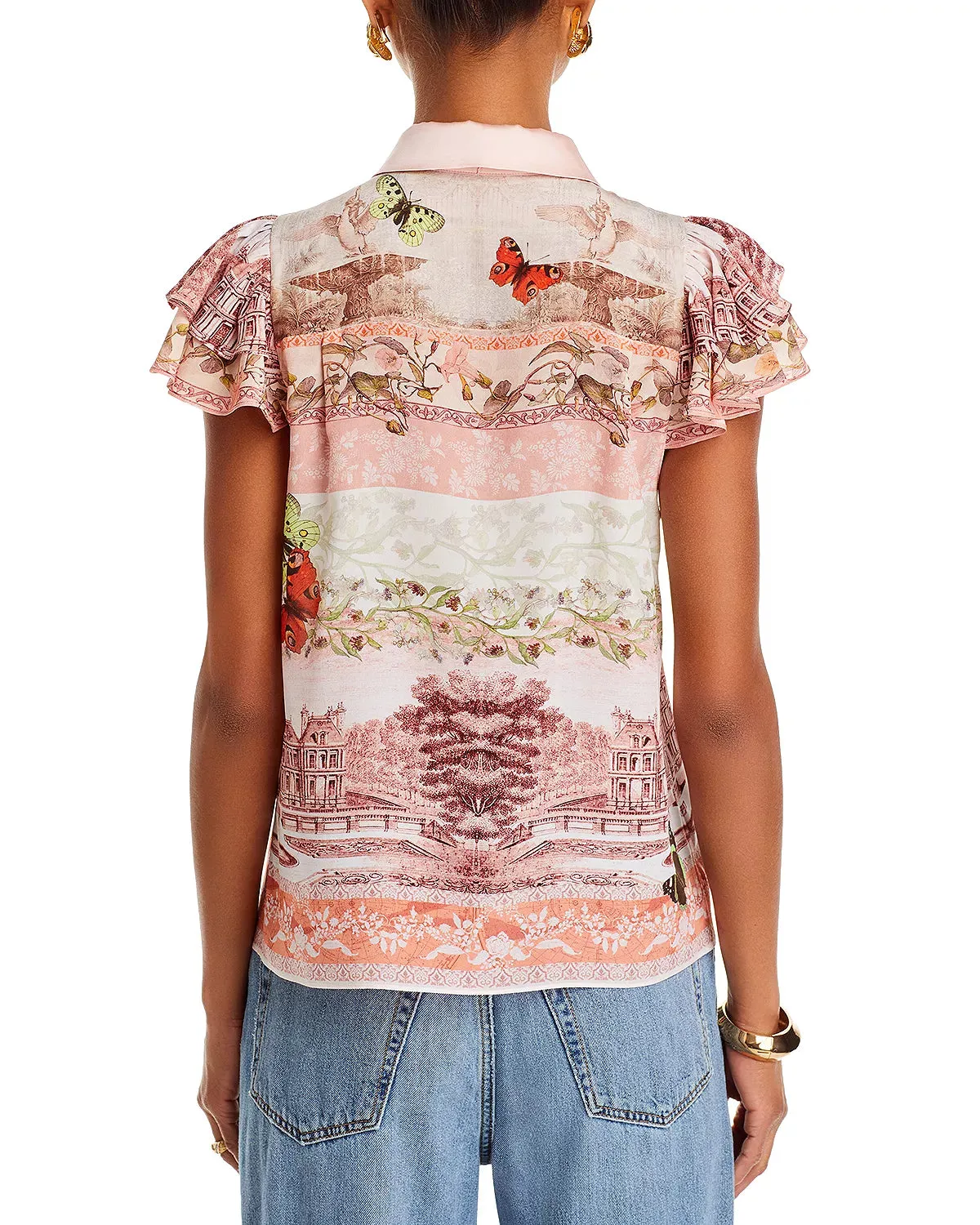 Alice   Olivia - Minda Blouse - Versailles