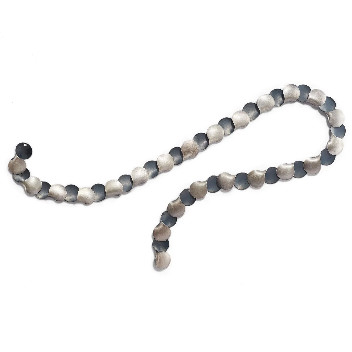 Alternating Silver Circles Necklace