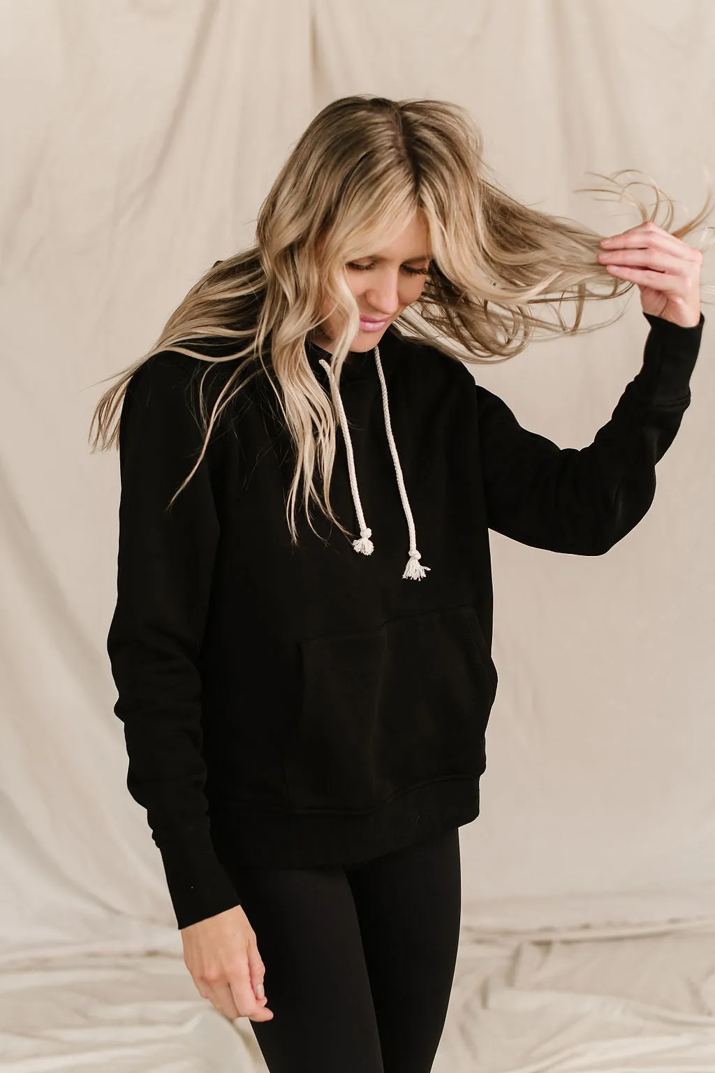 Ampersand Staple Hoodie- Black