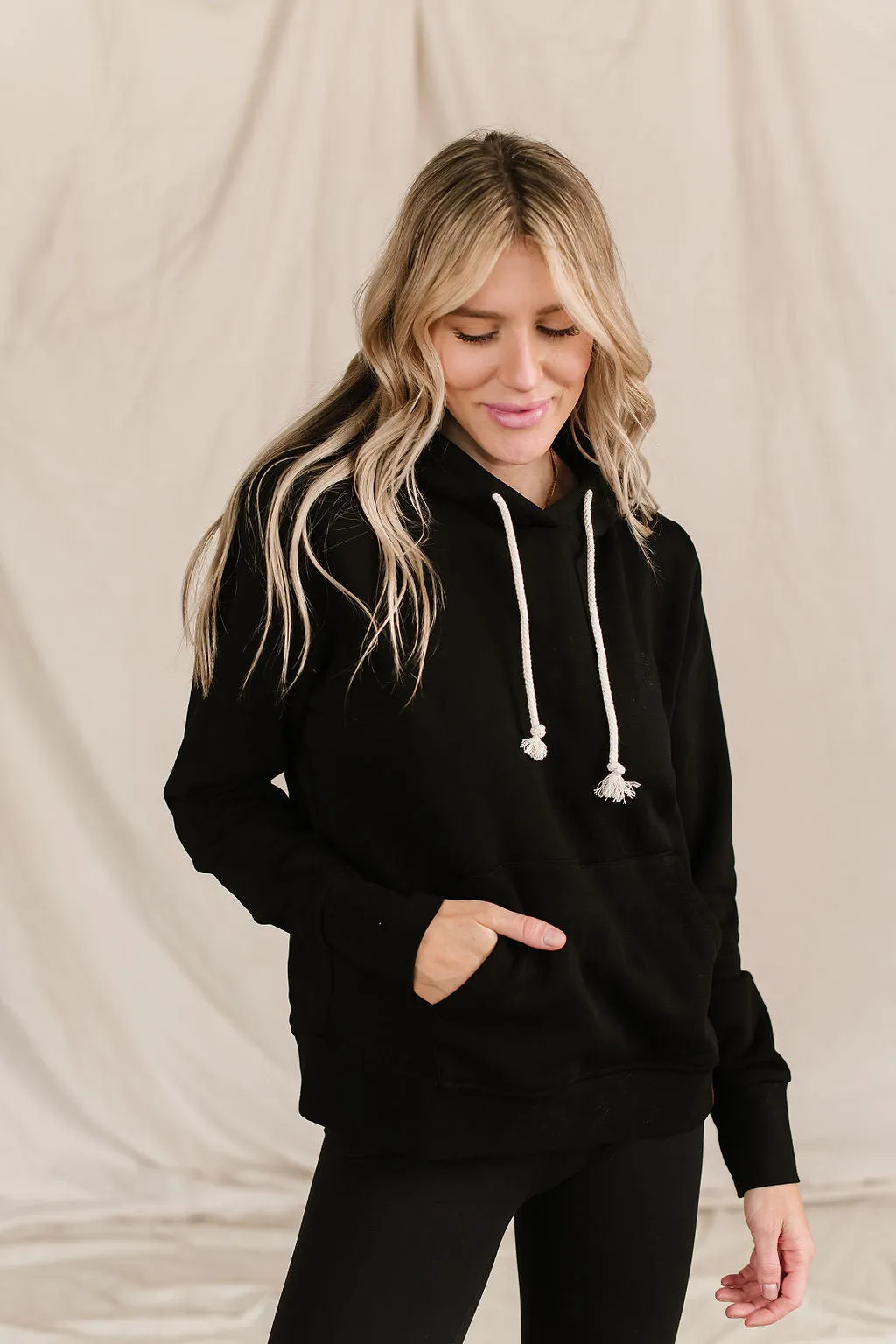 Ampersand Staple Hoodie- Black