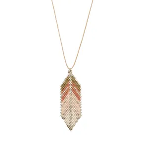 Ana Peregrina Large Pluma Necklace - Silver