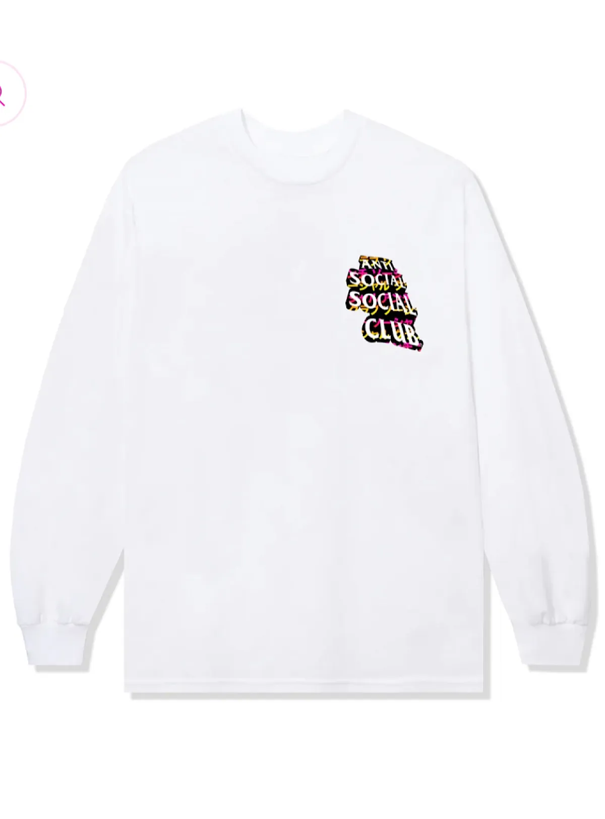 Anti Social Social Club Shirt - Long Sleeve Twisted Quickness - White