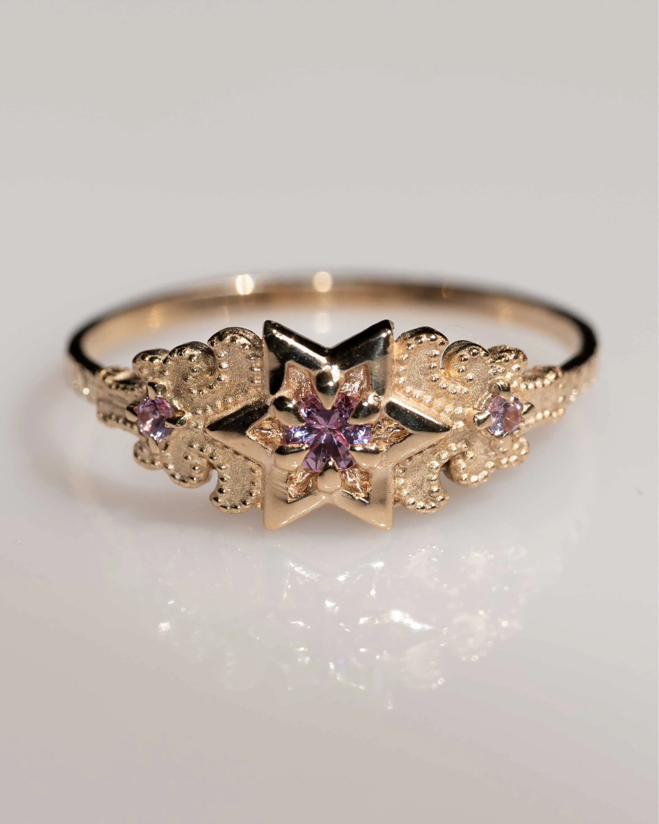 Artifact 06: The North Star in Pink Sapphire Ring