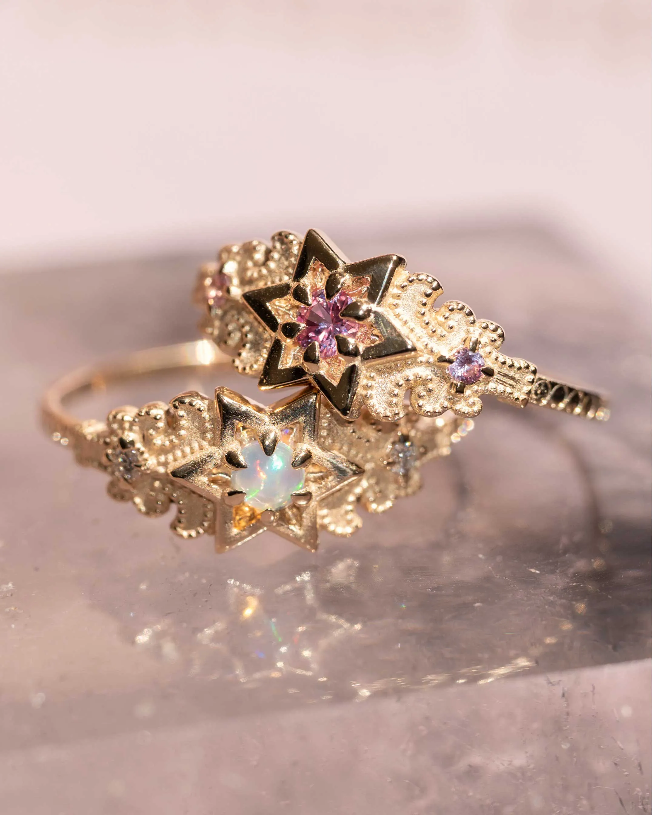 Artifact 06: The North Star in Pink Sapphire Ring