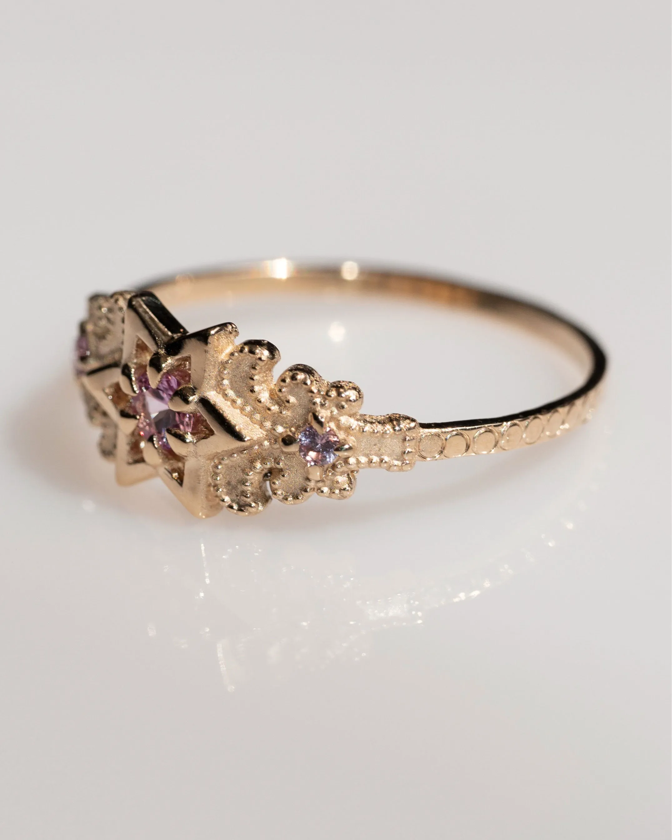 Artifact 06: The North Star in Pink Sapphire Ring