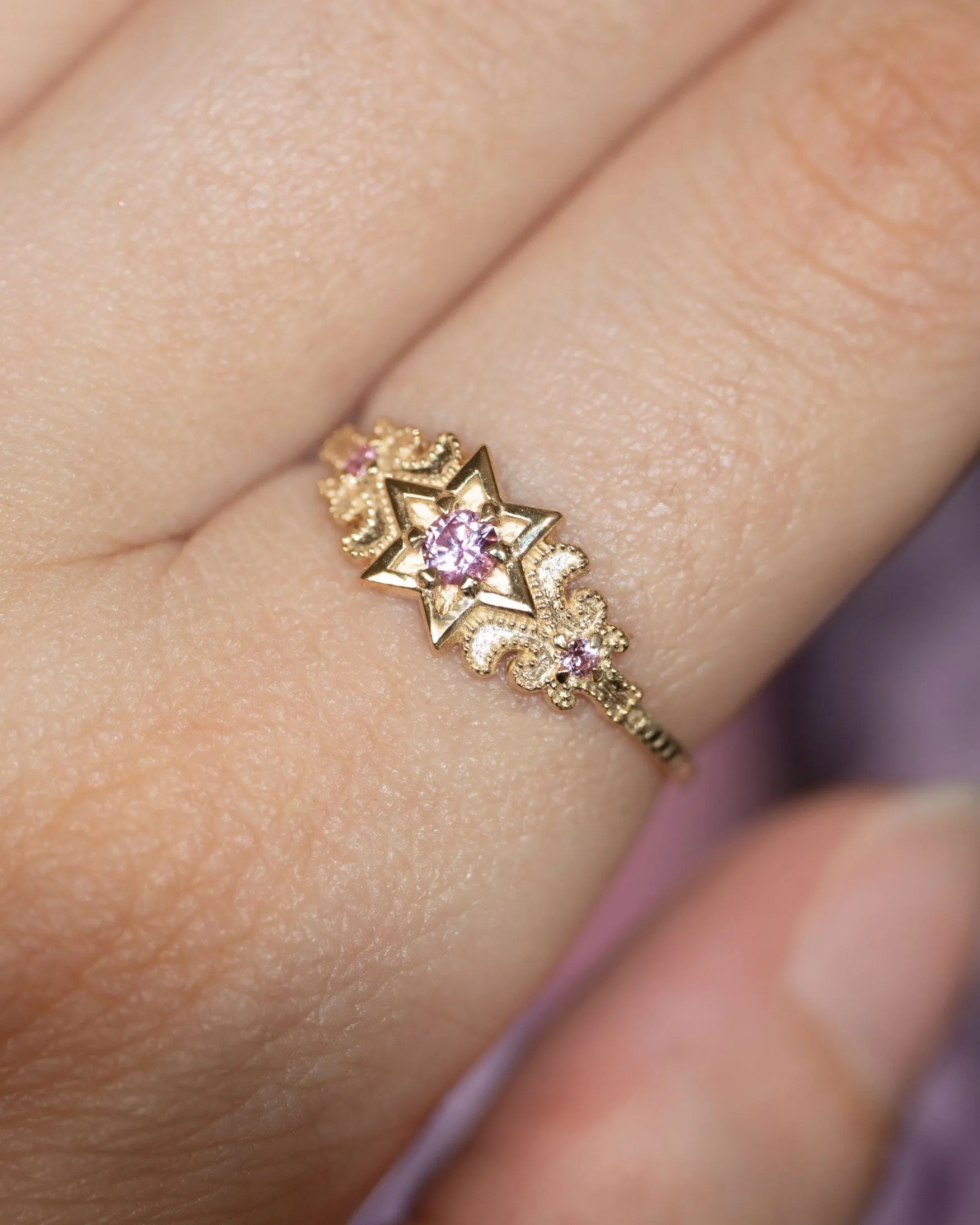 Artifact 06: The North Star in Pink Sapphire Ring