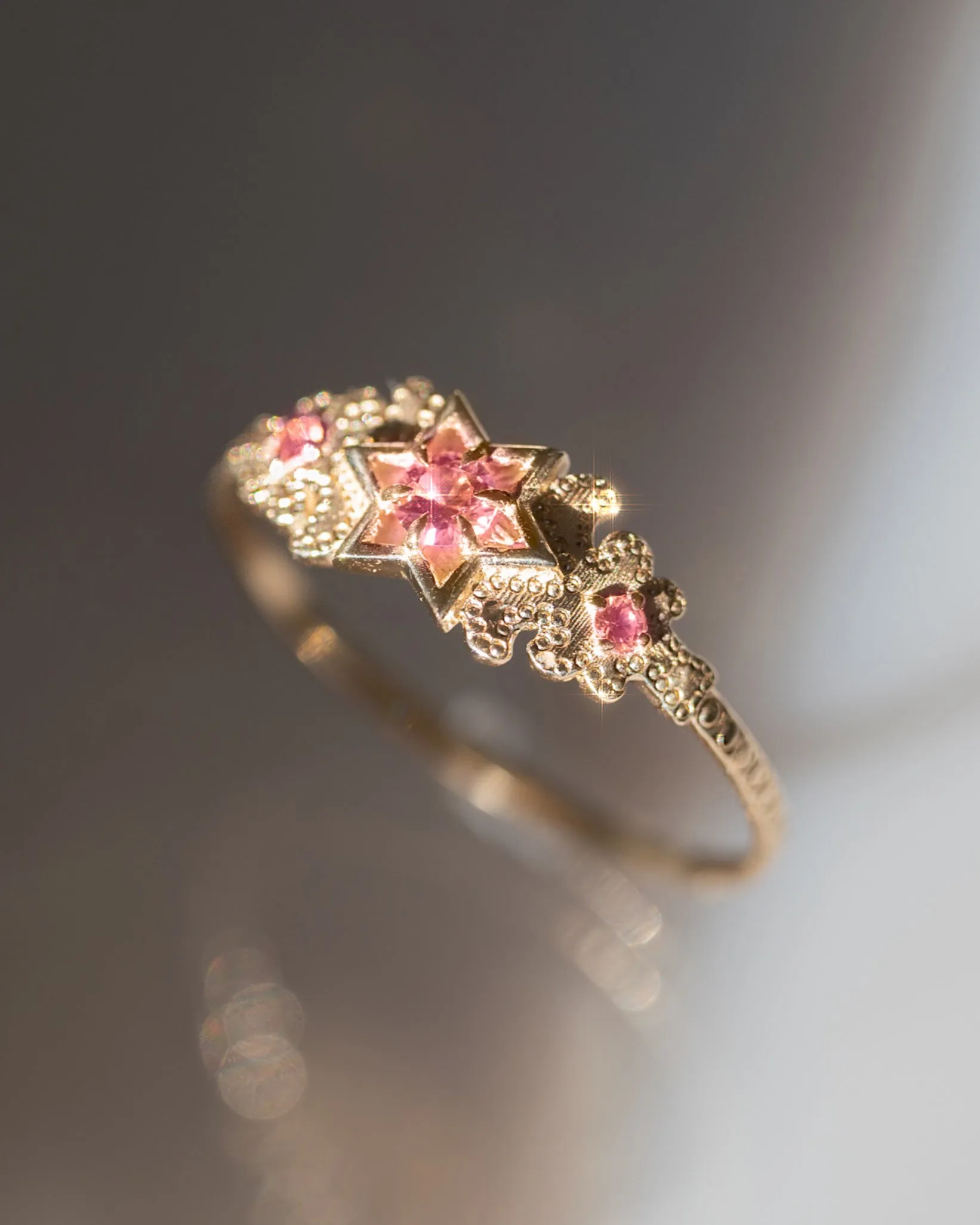 Artifact 06: The North Star in Pink Sapphire Ring