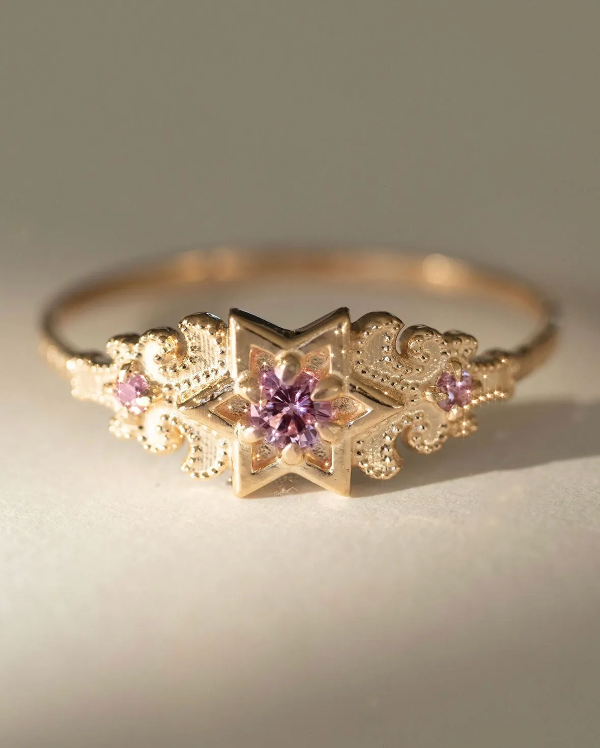 Artifact 06: The North Star in Pink Sapphire Ring