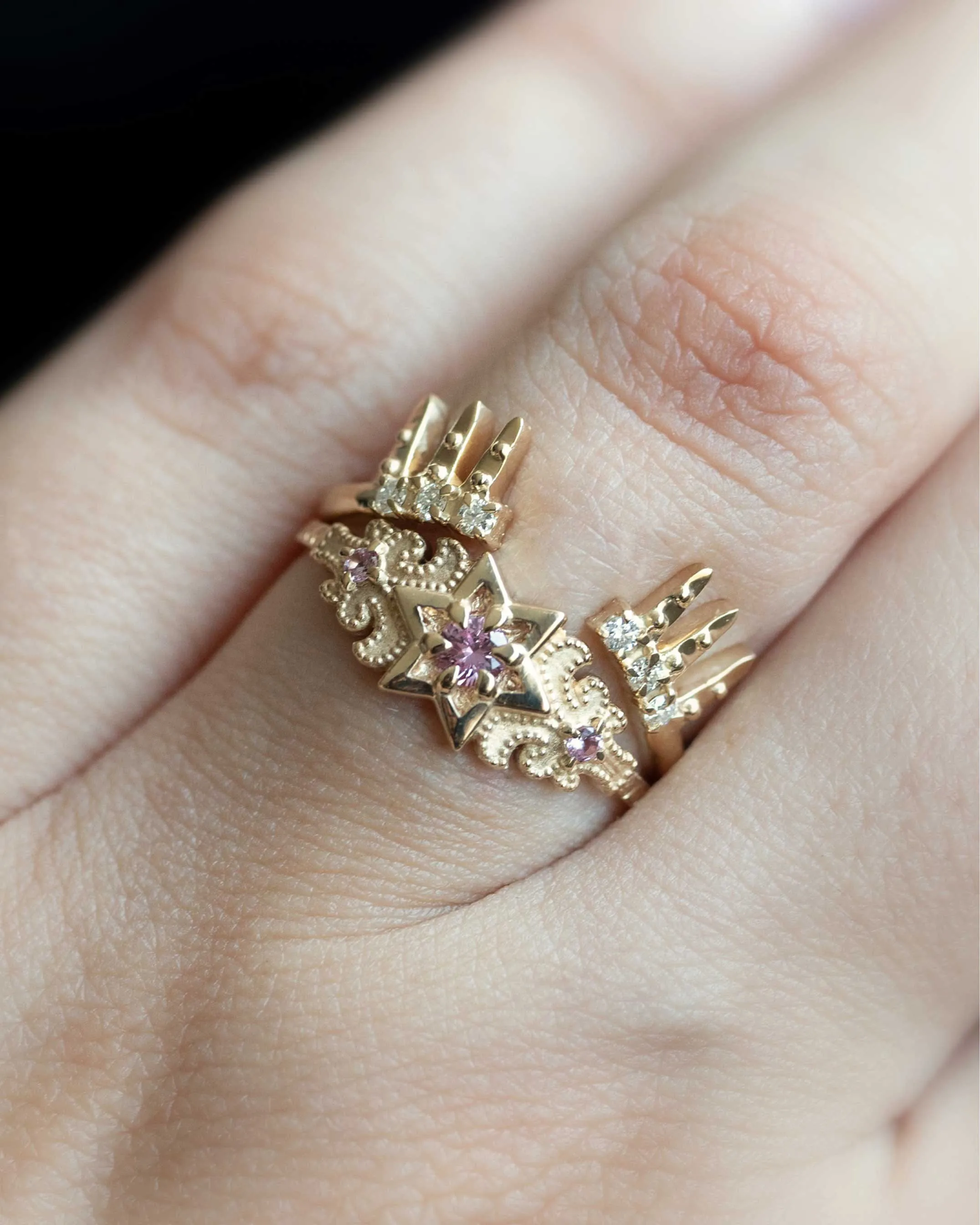 Artifact 06: The North Star in Pink Sapphire Ring