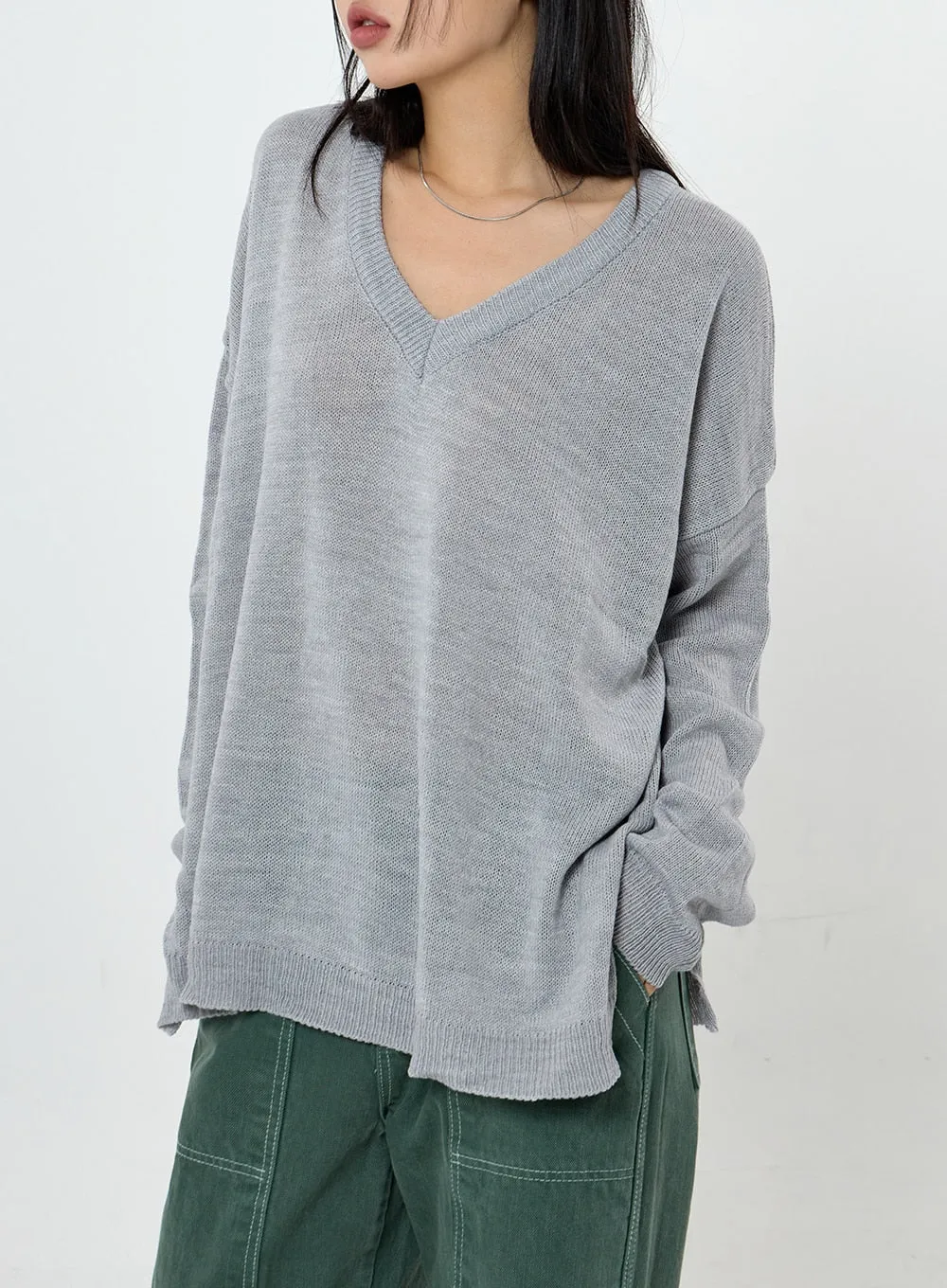 Austin V-Neck Long Sleeve Knit CS28