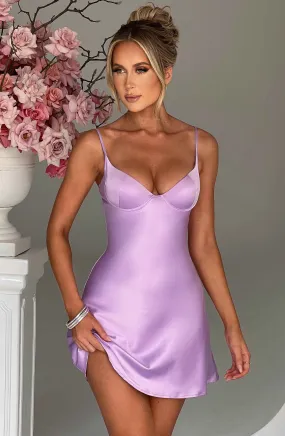 Azaria Mini Dress - Purple