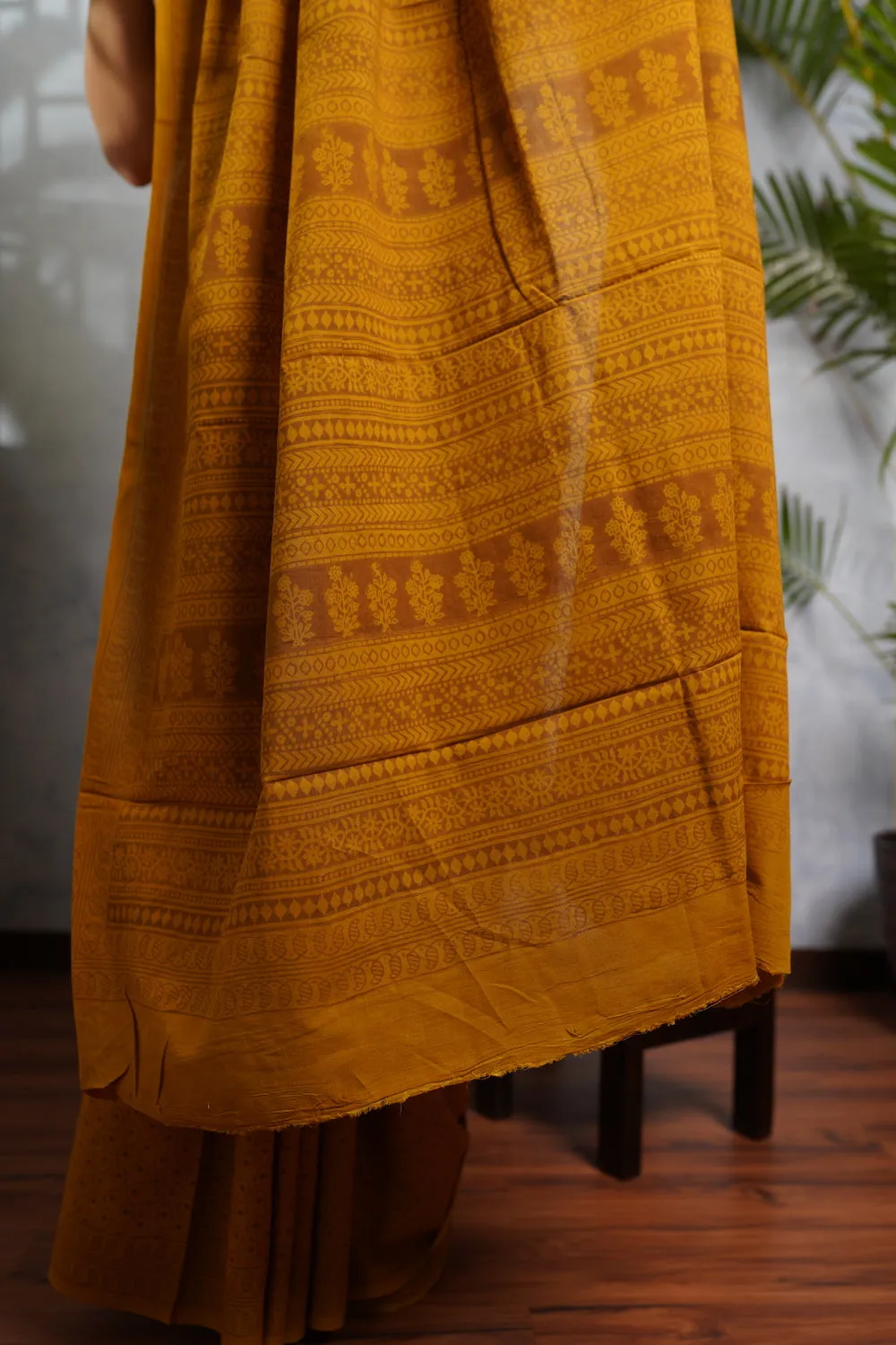 Bagh Hand Block Printed Mul Cotton Saree