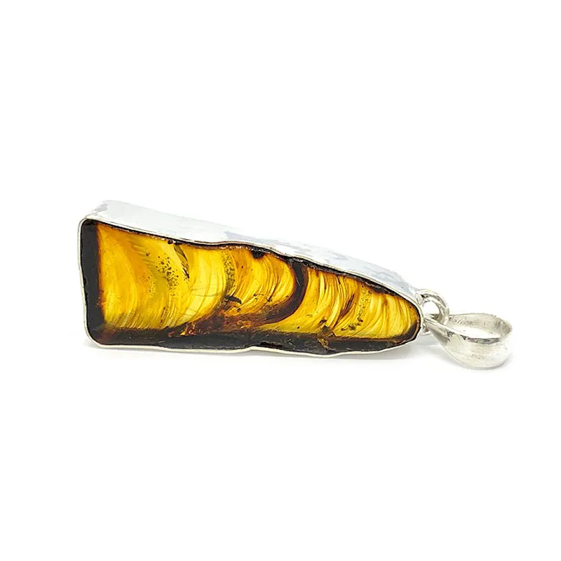 Bartley Amber Gemstone Pendant C