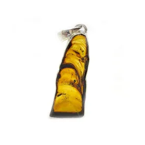 Bartley Amber Gemstone Pendant C