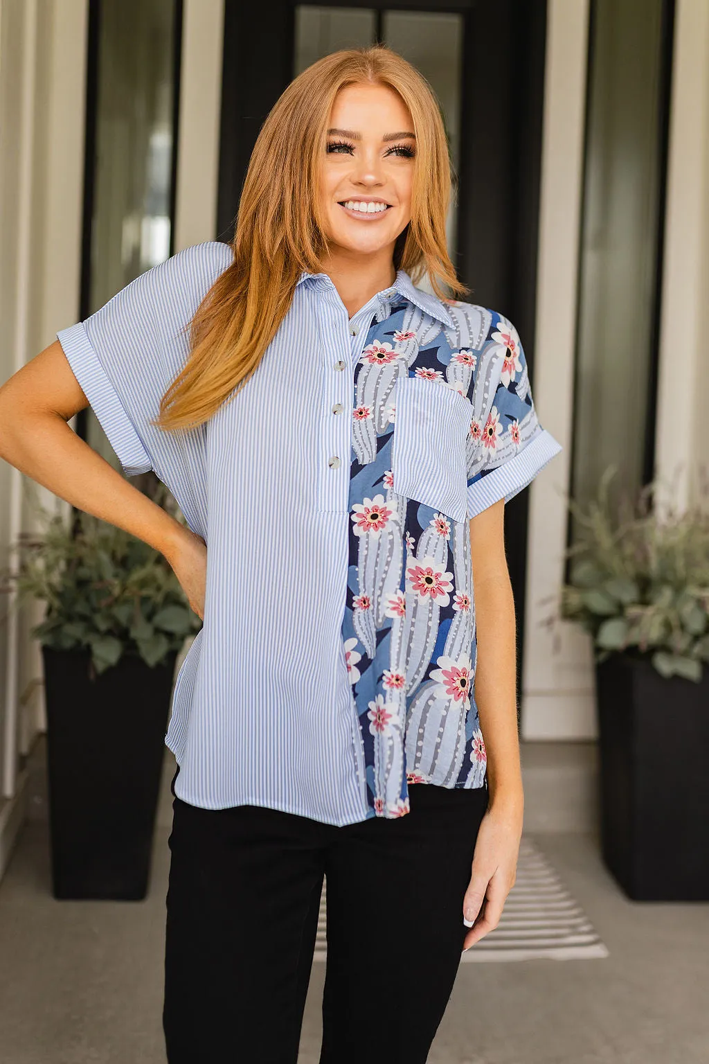 Best Of Both Worlds Button Down Top- USE CODE SPRING24 for 40% OFF!!!!