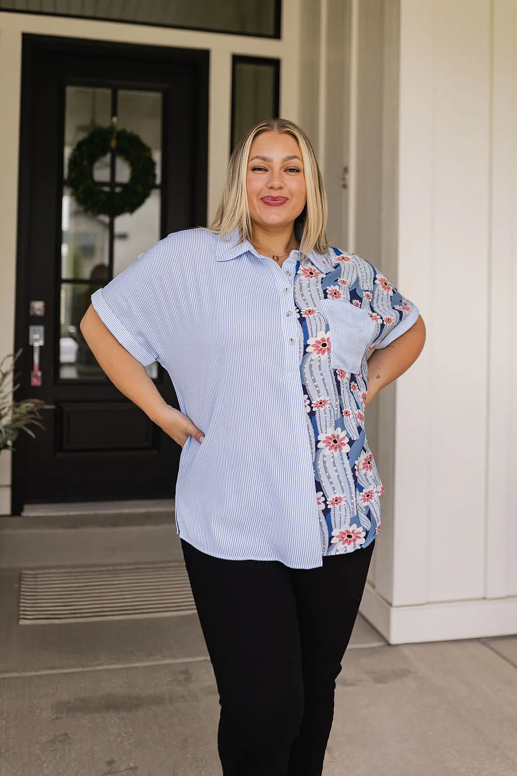 Best Of Both Worlds Button Down Top- USE CODE SPRING24 for 40% OFF!!!!