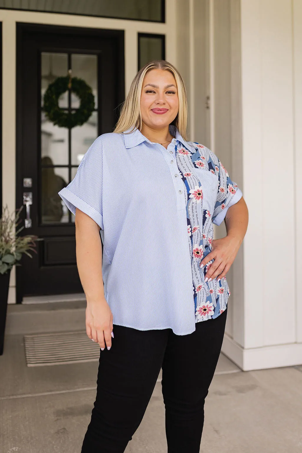 Best Of Both Worlds Button Down Top- USE CODE SPRING24 for 40% OFF!!!!