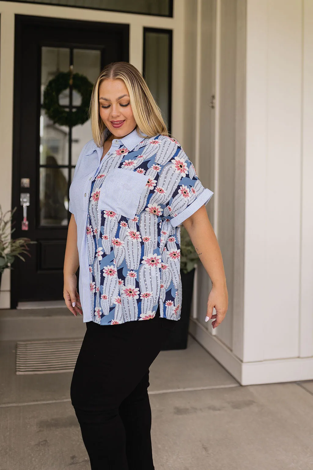 Best Of Both Worlds Button Down Top- USE CODE SPRING24 for 40% OFF!!!!