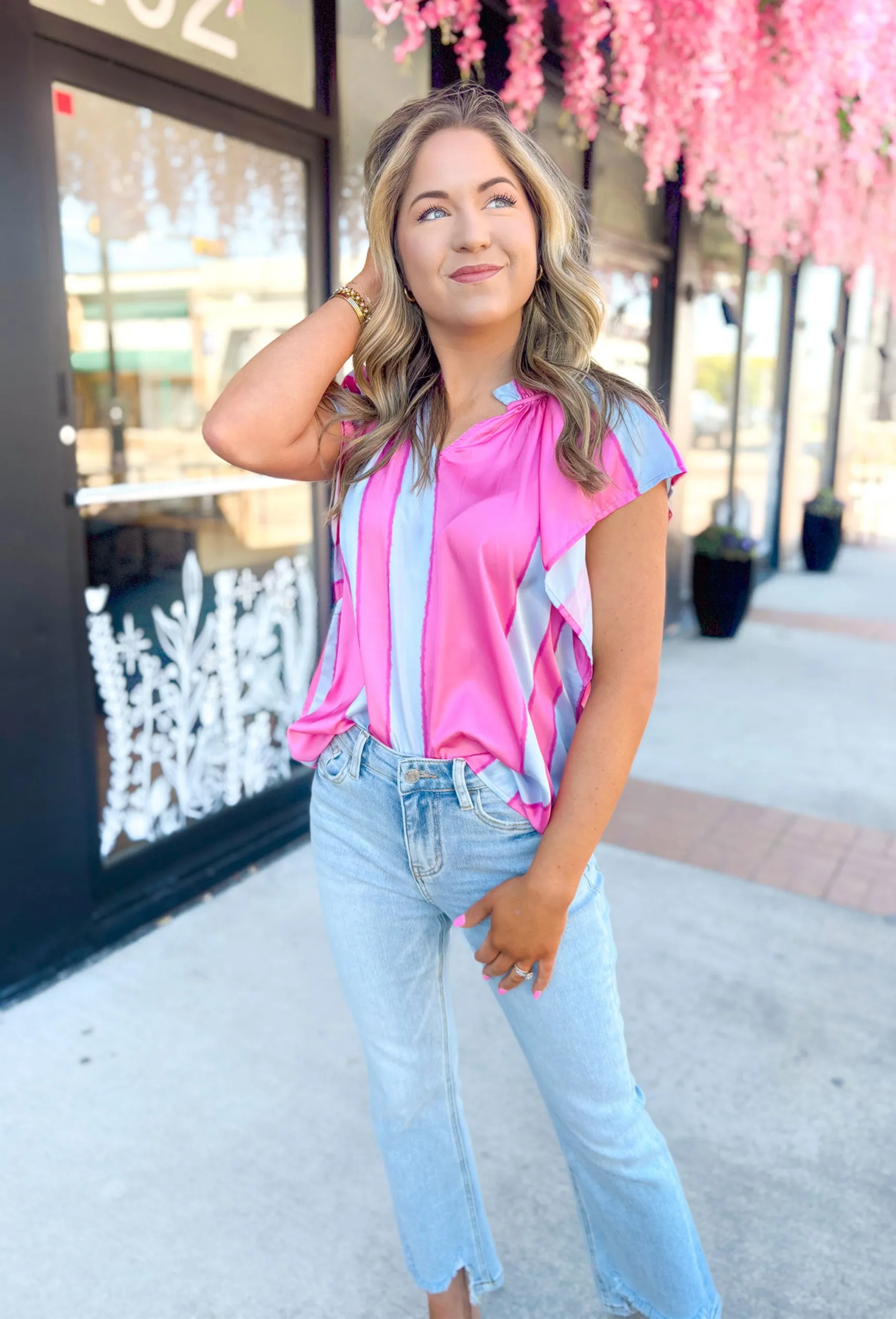 Better Off Blouse in Pink