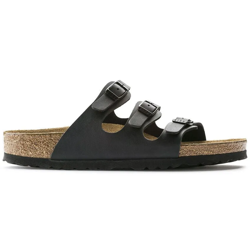 Birkenstock Women's Florida Soft Footbed - Black Birko-Flor