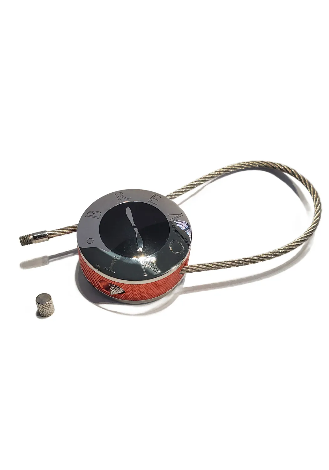 Bremont Steel Chronometer Cable Key Chain Fob | Choose Color