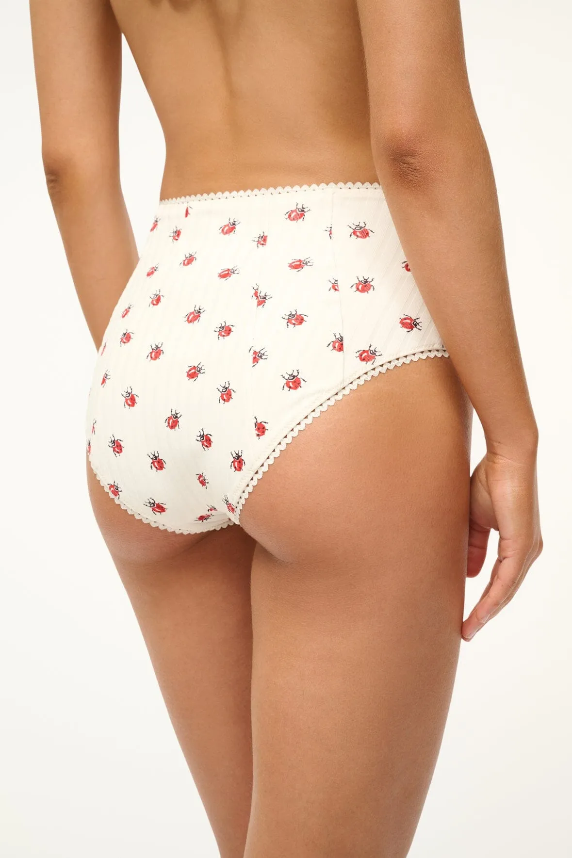 BRENTON HIGH RISE BIKINI BOTTOM | LADYBUGS