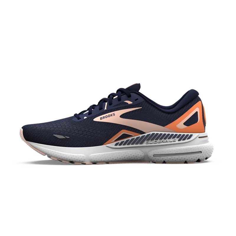 Brooks Adrenaline GTS 23 (B Width) - Peacoat/Tangerine/Peach (Womens)