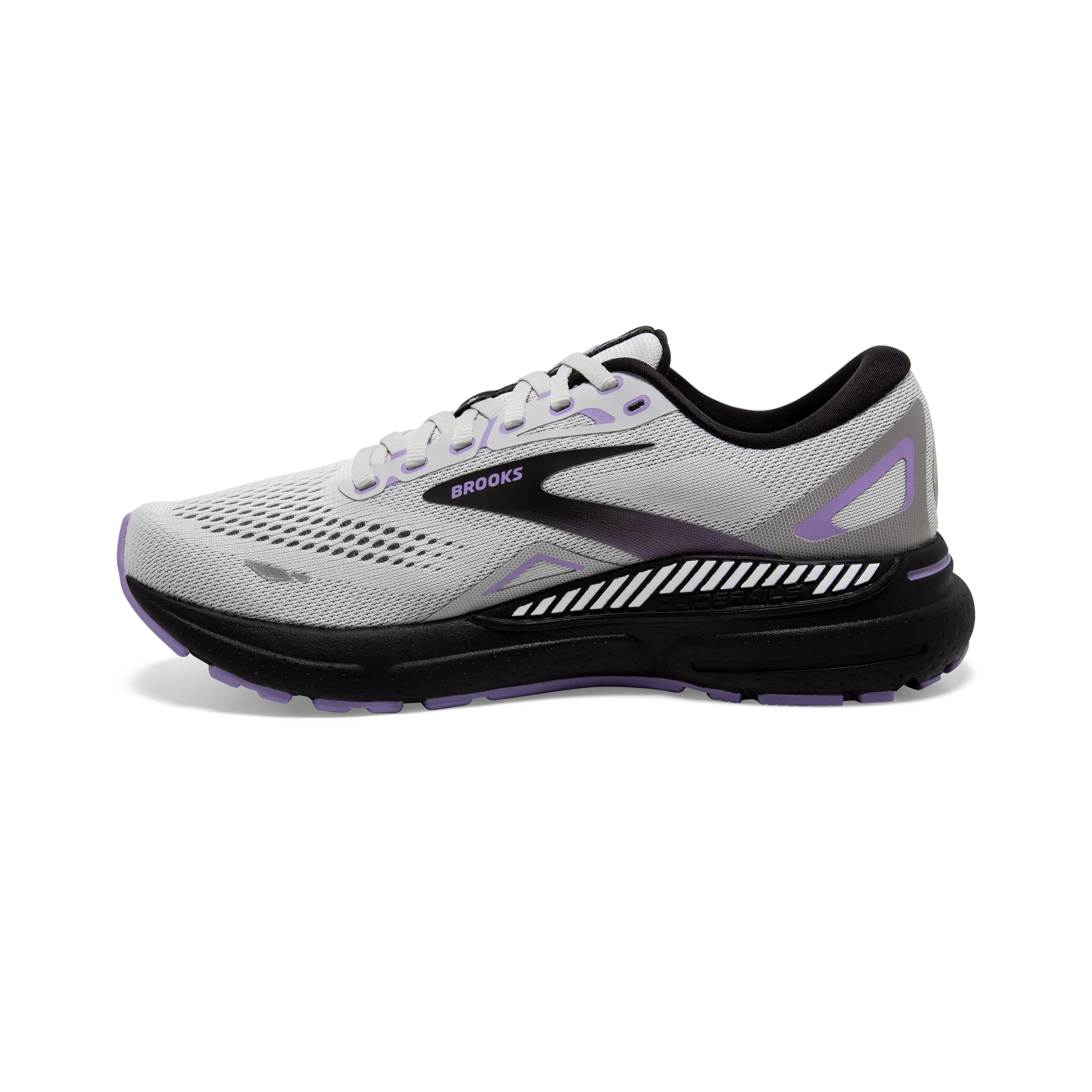 Brooks Adrenaline GTS 23 (D-Width) - Grey/Black/Purple (Womens)