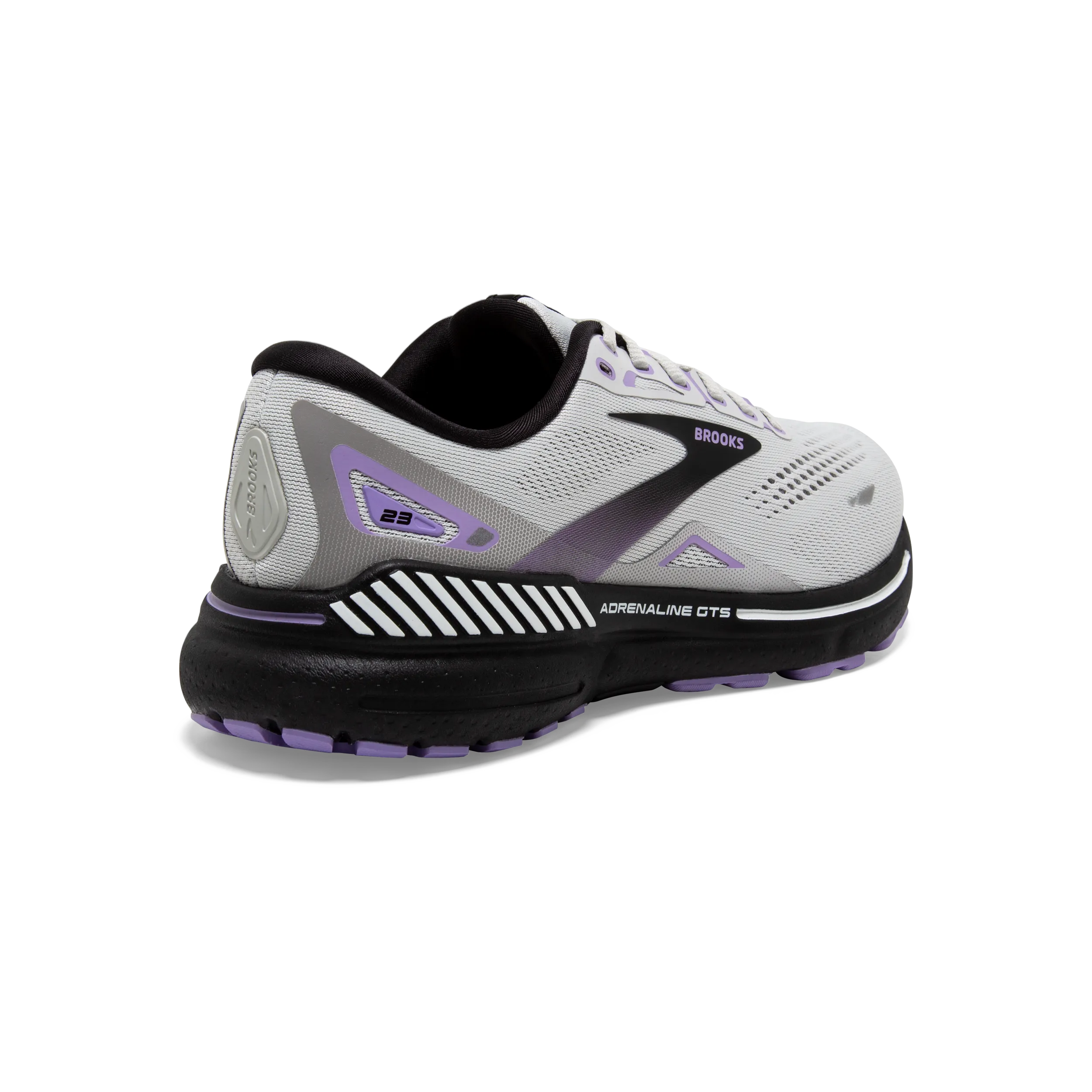 Brooks Adrenaline GTS 23 (D-Width) - Grey/Black/Purple (Womens)