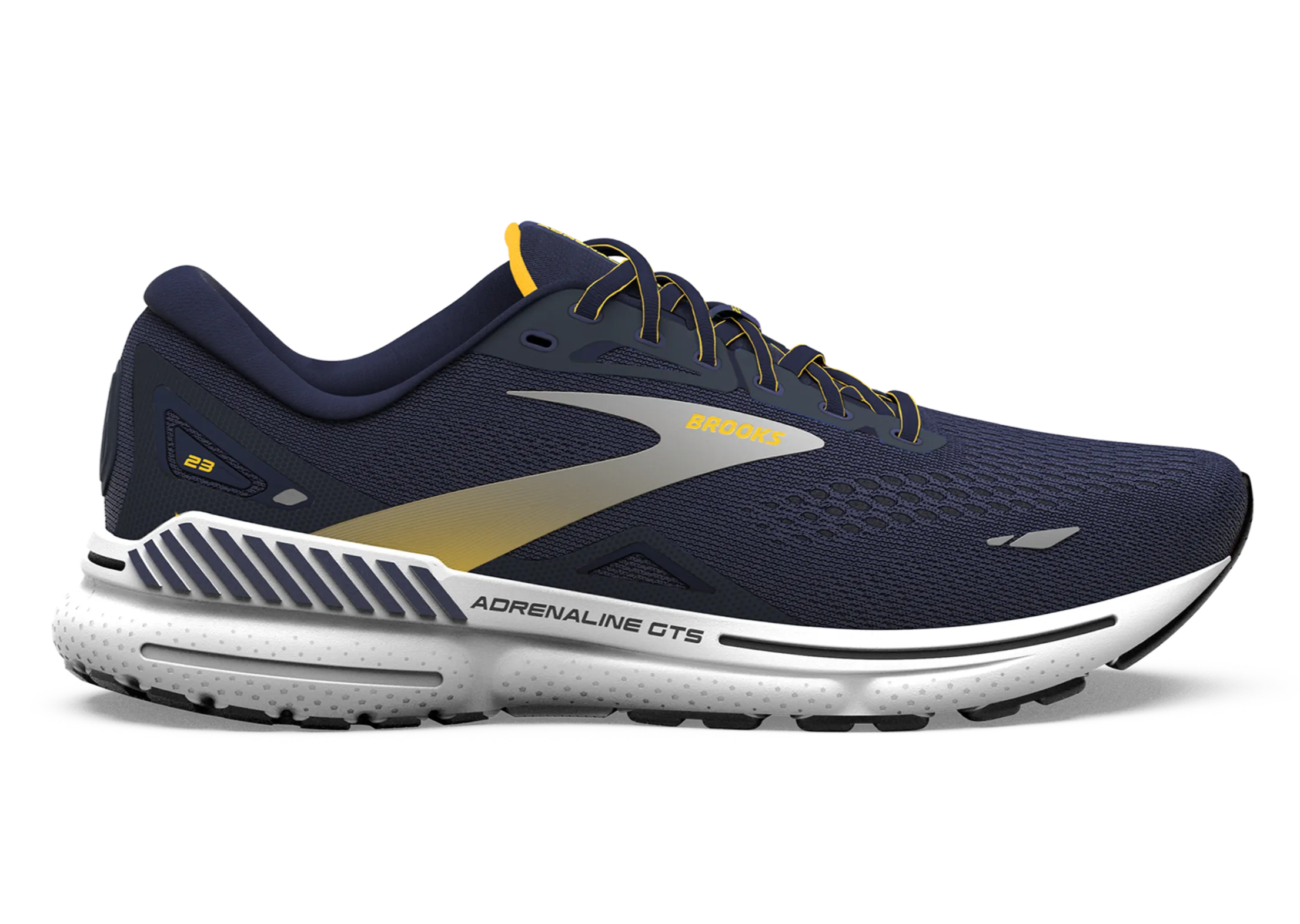 Brooks Adrenaline GTS 23 (D Width) - Navy/Saffron/White (Mens)