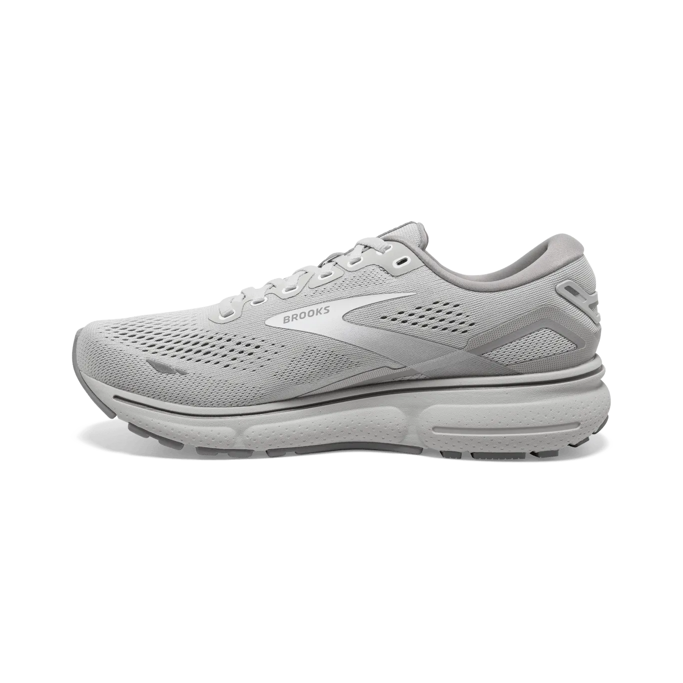 Brooks Ghost 15 (B Width) - Oyster/Alloy/White (Womens)