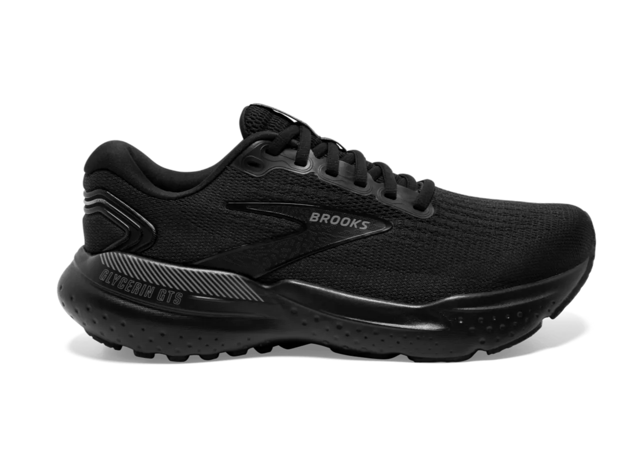 Brooks Glycerin GTS 21 (B Width) - Black/Black/Ebony (Womens)