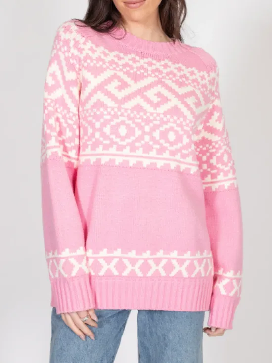 BRUNETTE THE LABEL Fairisle Knit Sweater