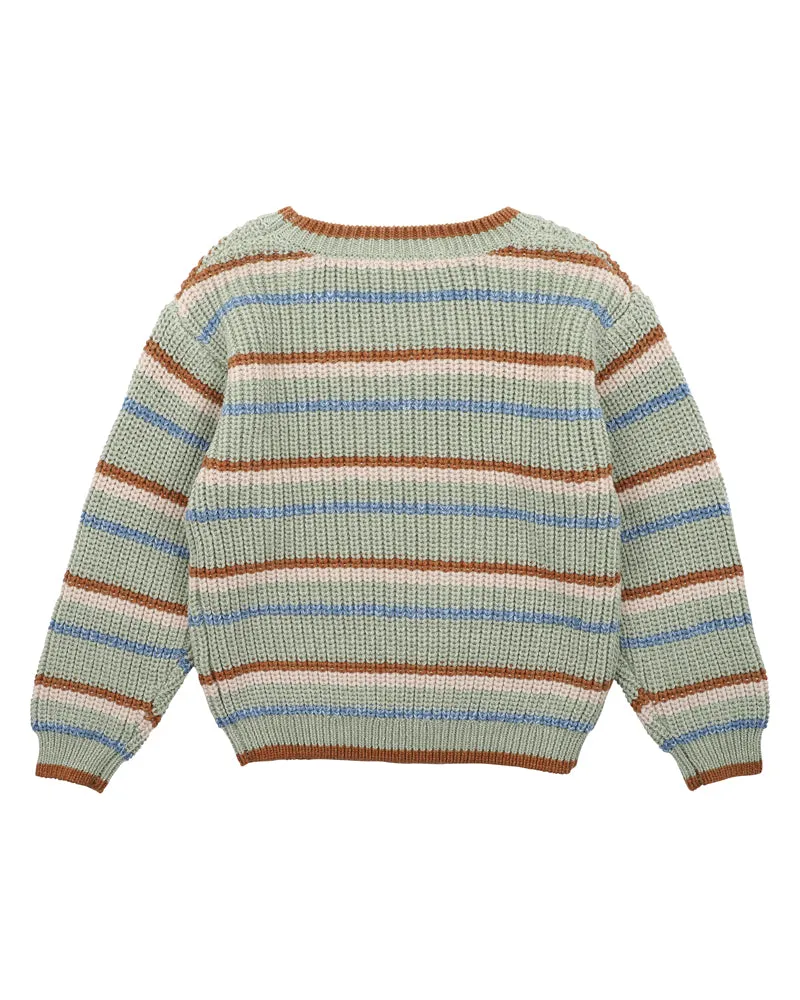 BUG STRIPE KNITTED JUMPER 3-7 YRS